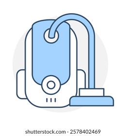 Vacuuming icon. Vacuum Cleaner Representing Dust and Dirt Removal from Floors
