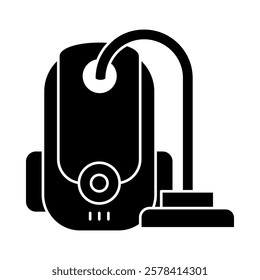 Vacuuming – Vacuum Cleaner Representing Dust and Dirt Removal from Floors. Vector illustration.