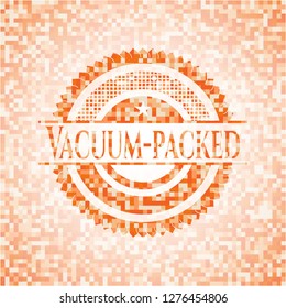 Vacuum-packed orange mosaic emblem