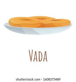 Vada icon. Cartoon of vada vector icon for web design isolated on white background