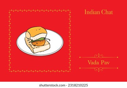 ilustración vada pav color vectorial para diseño de afiches