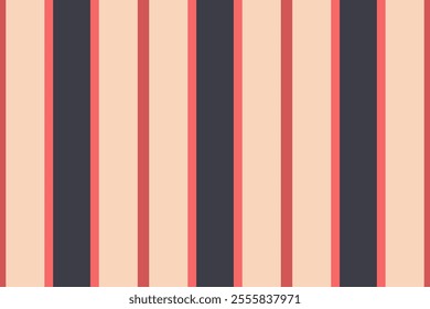 Vady pattern seamless lines, merry christmas stripe background vector. Todium vertical texture textile fabric in red and light colors palette.