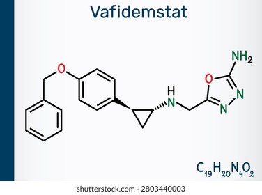 Vafidemstat molecule. ORY-2001, epigenetic drug alzheimer's disease, LSD1 inhibitor, lysine-specific demethylase 1 inhibitor