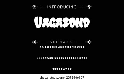Vagabond Graffiti font text effect, spray and street text style