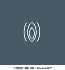 Vagina-Vektorsymbol. Vagina Konzept Strich Symbol Design. Dünne grafische Elemente, Vektorgrafik, Rahmenmuster für Ihr Webdesign, Logo, Benutzeroberfläche. EPS10.