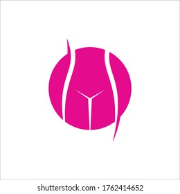 Vector de diseño de plantillas de logotipos vaginales, Emblema, Concepto de diseño, símbolo creativo, icono