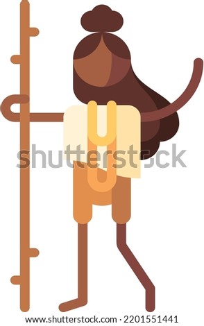vagrant isolated design element stock illustration. Vector on a white background