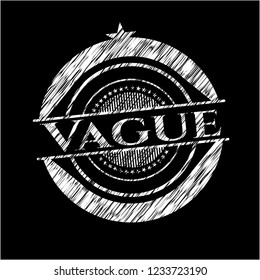 Vague chalk emblem