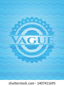 Vague water badge background. Vector Illustration. Detailed.