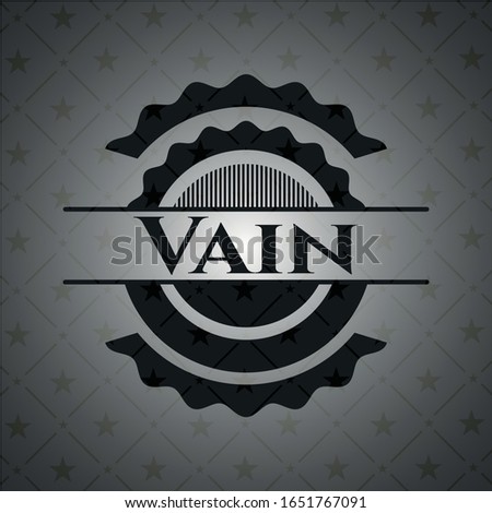 Vain black emblem. Vintage. Vector Illustration. Detailed.