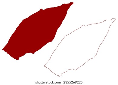 Bezirk Val-de-Ruz (Schweiz, Schweizerische Eidgenossenschaft, Kanton Neuchâtel oder Neuchatel), Vektorgrafik-Karte, Schriftskizze Bezirk Val de Ruz