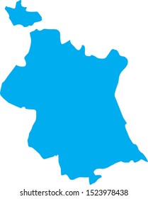 valencia province map in Valencian community in Spain