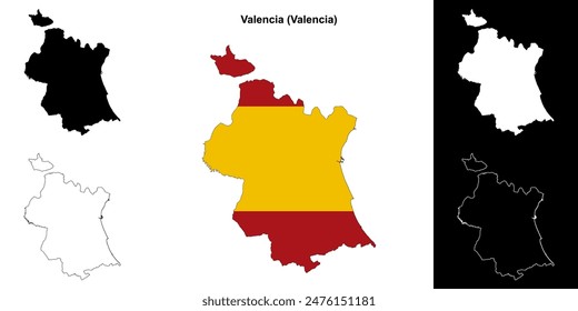 Übersichtskarte der Provinz Valencia