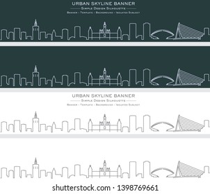 Valencia Single Line Skyline Banner