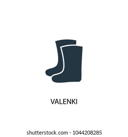 valenki icon. Simple element illustration. valenki concept symbol design from Russia collection. Can be used for web and mobile.