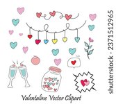 Valentaline day Vector art unique design pink color