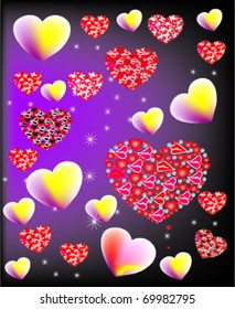 valentin day hearts