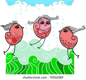 Valentin hearts play.