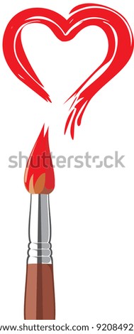valentin red hart brash