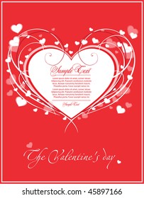 valentin s day card with heart
