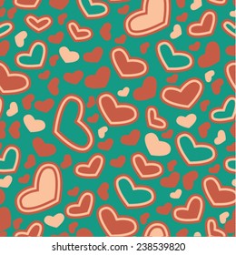 Valentin seamless pattern  Heart Love 
