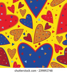Valentin seamless pattern  Heart Love 