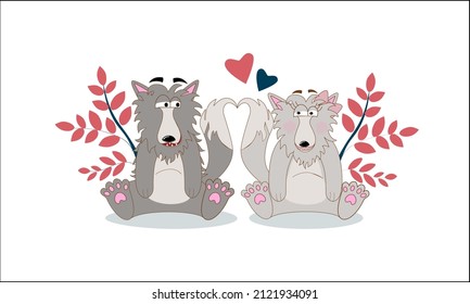 2,845 Wolf couple Images, Stock Photos & Vectors | Shutterstock