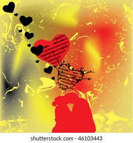 valentina's day greeting card illustration