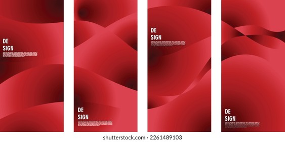 un fondo abstracto valentino con gradiente rojo en modo eps 