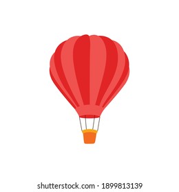 Valentine Air Balloon Vector Icon