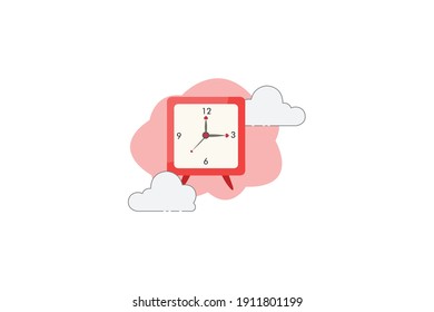 Valentinalalarmuhr-Cloud-Symbol