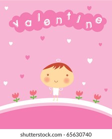 valentine angel boy