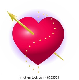 Valentine with arrow