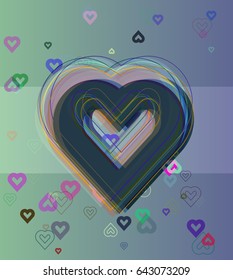 valentine art vector