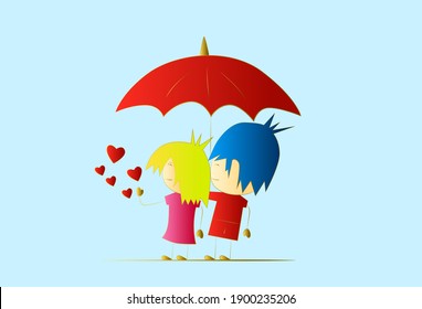 valentine background with 3D vector illustration
