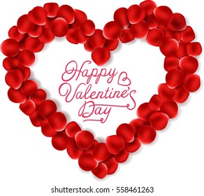 Valentine background with beautiful hearth 