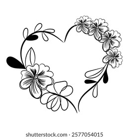 Valentine Background Bouquet Flower Frame
