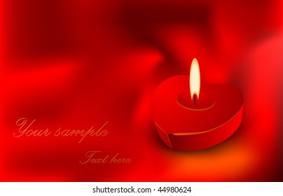 valentine background with candle
