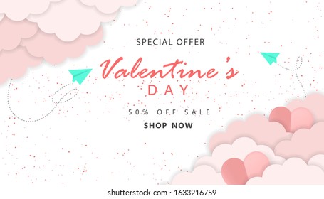 Valentine background design. can be used for banner, poster, flyer and greeting card