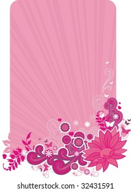 valentine background with flowers