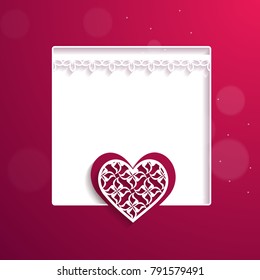 valentine background with a frame
