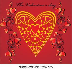 valentine background with heart