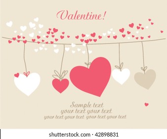 Valentine background with heart