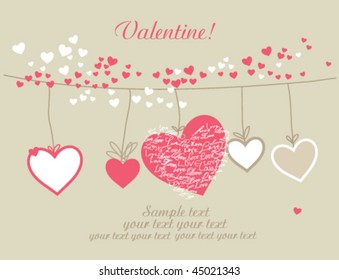Valentine background with heart