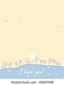 Valentine background with heart
