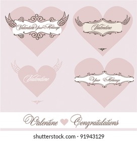 Valentine background with heart