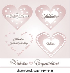 Valentine background with heart