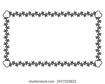 Valentine Background Heart Frame Decoration