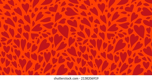 Valentine background, heart shapes. Love seamless pattern for your design
