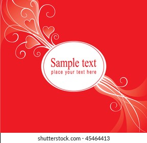 Valentine background with hearts